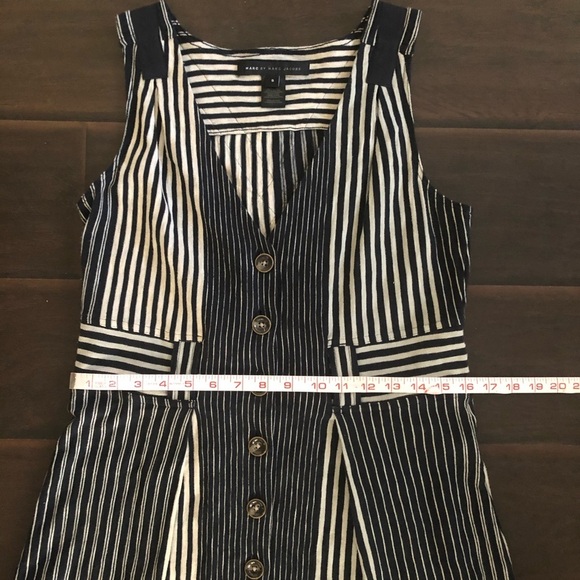 Marc by Marc Jacobs Normandy Blue Stripe Dress Size Small - Picture 9 of 14